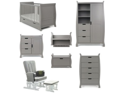 Obaby Stamford Classic 7 Piece Room Set - Taupe Grey