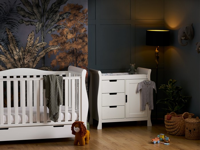 Obaby Stamford Luxe 2 Piece Room Set - White
