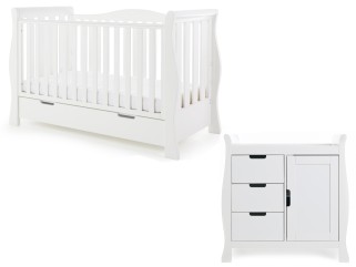 Obaby Stamford Luxe 2 Piece Room Set - White 2