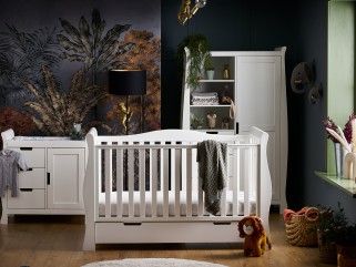 Obaby Stamford Luxe 3 Piece Room Set - White