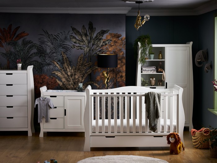 Obaby Stamford Luxe 4 Piece Room Set - White