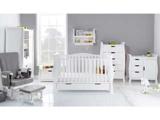 Obaby Stamford Luxe 7 Piece Room Set - White