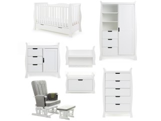 Obaby Stamford Luxe 7 Piece Room Set - White 2