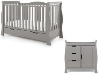 Obaby Stamford Luxe 2 Piece Room Set - Taupe Grey