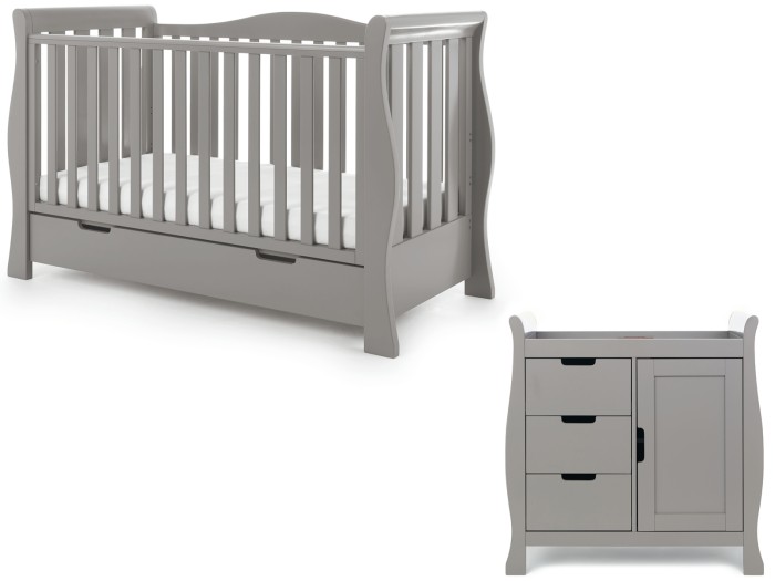 Obaby Stamford Luxe 2 Piece Room Set - Taupe Grey