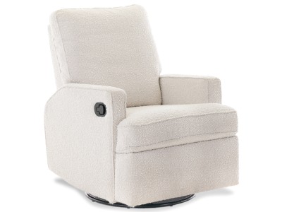 Obaby Madison Swivel Glider Recliner Chair - Bouclé Style