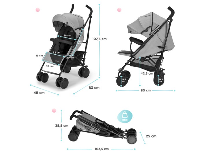 Kinderkraft Siesta pushchair - Grey