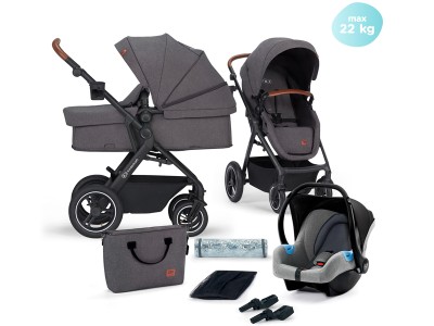 Kinderkraft B-TOUR 3in1 travel system - Dark Grey