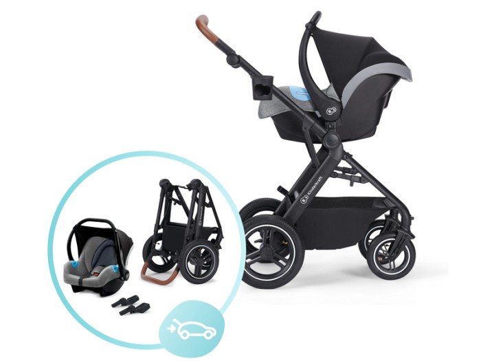 Kinderkraft B-TOUR 3in1 travel system - Dark Grey