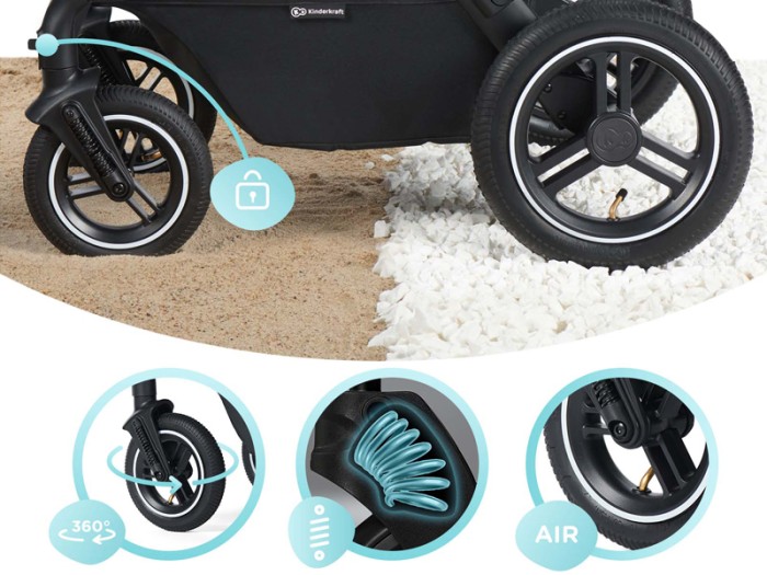 Kinderkraft B-TOUR 3in1 travel system - Dark Grey