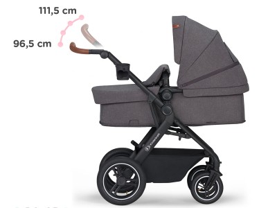Kinderkraft B-TOUR 3in1 travel system - Dark Grey
