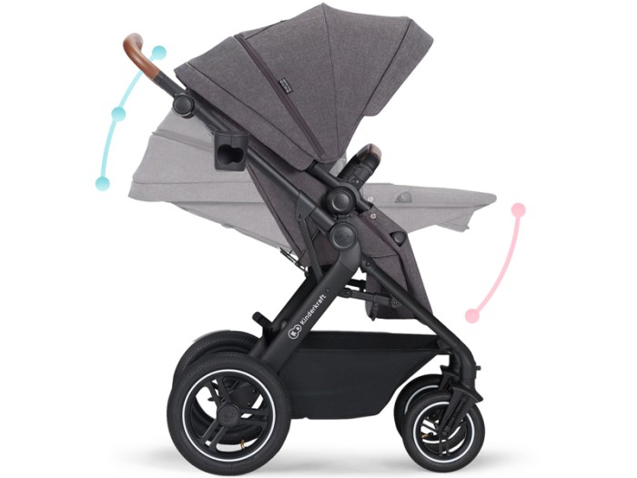Kinderkraft B-TOUR 3in1 travel system - Dark Grey