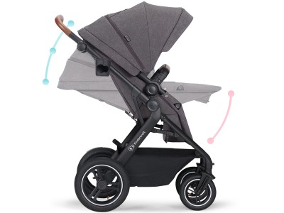 Kinderkraft B-TOUR 3in1 travel system - Dark Grey
