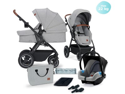 Kinderkraft B-TOUR 3in1 travel system - Light Grey