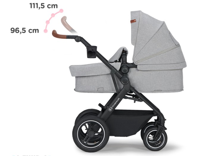 Kinderkraft B-TOUR 3in1 travel system - Light Grey