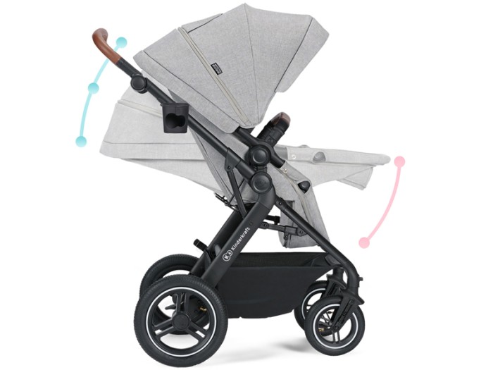 Kinderkraft B-TOUR 3in1 travel system - Light Grey