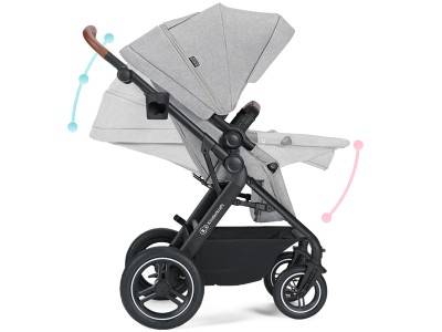 Kinderkraft B-TOUR 3in1 travel system - Light Grey