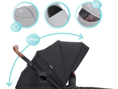 Kinderkraft B-TOUR 3in1 travel system - System Black