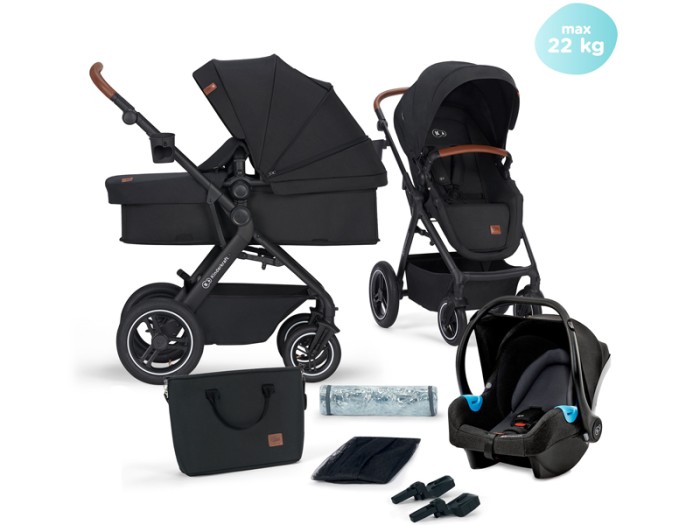 Kinderkraft B-TOUR 3in1 travel system - System Black