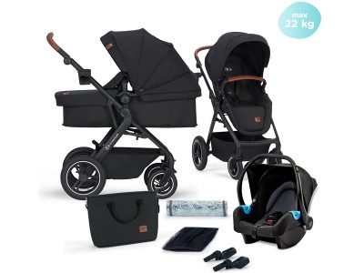 Kinderkraft B-TOUR 3in1 travel system - System Black