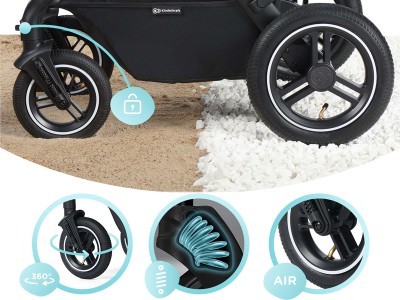 Kinderkraft B-TOUR 3in1 travel system - System Black