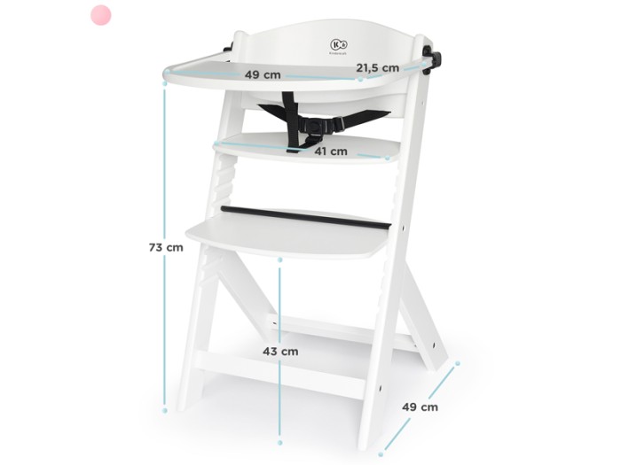 Kinderkraft Enock High chair - White