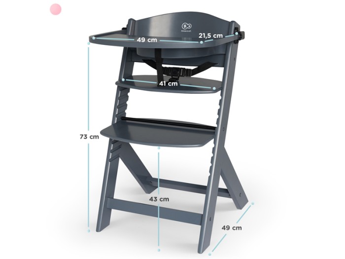 Kinderkraft Enock High chair - Grey