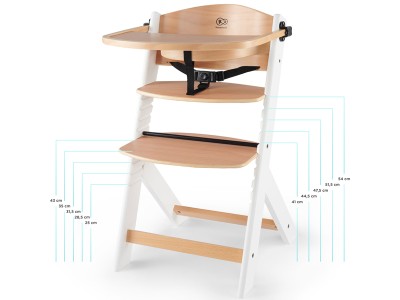 Kinderkraft Enock High chair - White/Natural