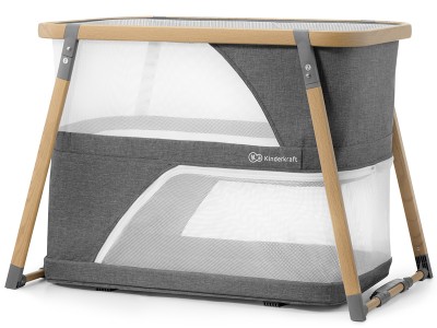 Kinderkraft Sofi travel cot with playpen function - Grey