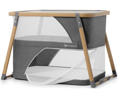 Kinderkraft Sofi travel cot with playpen function - Grey