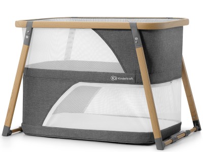 Kinderkraft Sofi travel cot with playpen function - Grey