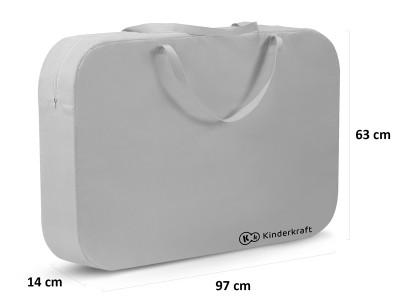 Kinderkraft Sofi travel cot with playpen function - Grey