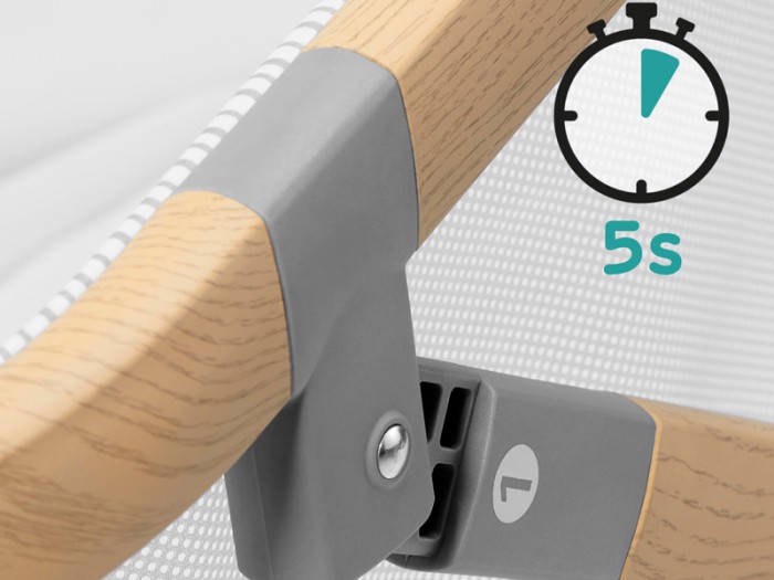 Kinderkraft Sofi travel cot with playpen function - Grey