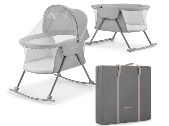 Kinderkraft Lovi Baby cot/basket - Grey