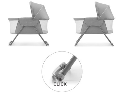 Kinderkraft Lovi Baby cot/basket - Grey