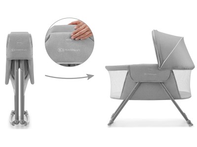 Kinderkraft Lovi Baby cot/basket - Grey