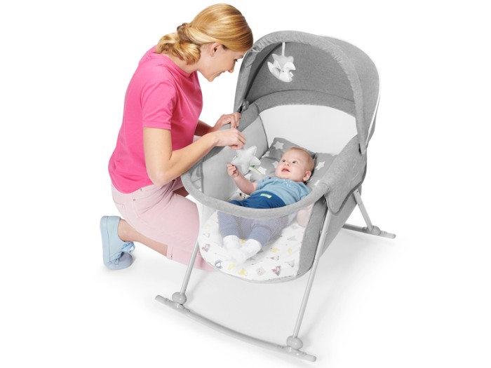 Kinderkraft Lovi Baby cot/basket - Grey