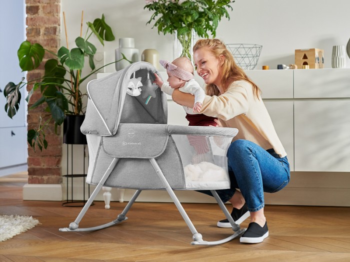 Kinderkraft Lovi Baby cot/basket - Grey