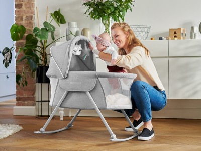 Kinderkraft Lovi Baby cot/basket - Grey