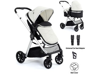 Babymore Mimi 2 in 1 Pram Pushchair - Silver