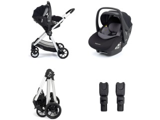 Babymore Mimi Travel System Pecan i-Size Car Seat – Silver 2