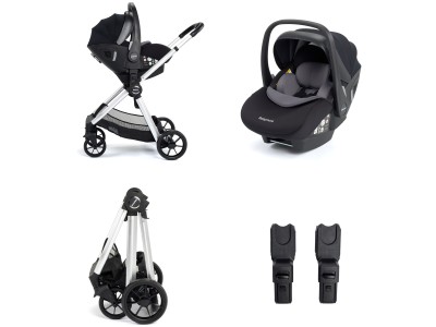 Babymore Mimi Travel System Pecan i-Size Car Seat – Silver