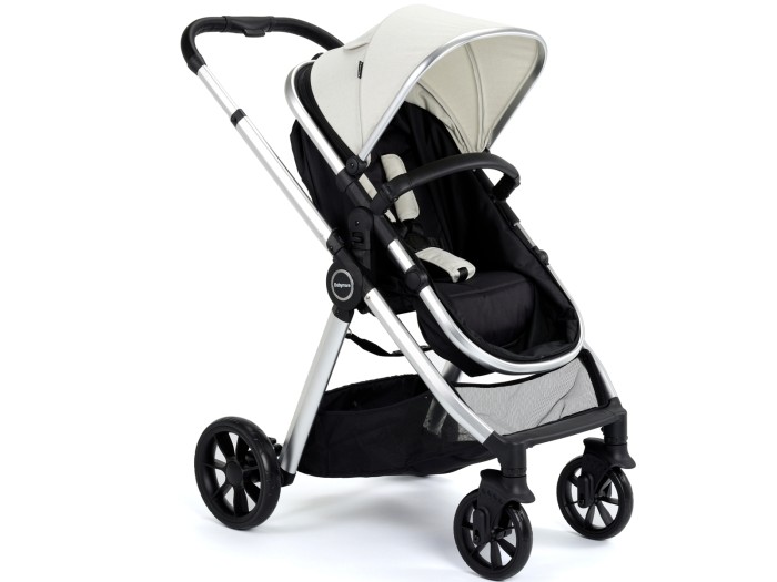 Babymore Mimi Travel System Pecan i-Size Car Seat – Silver