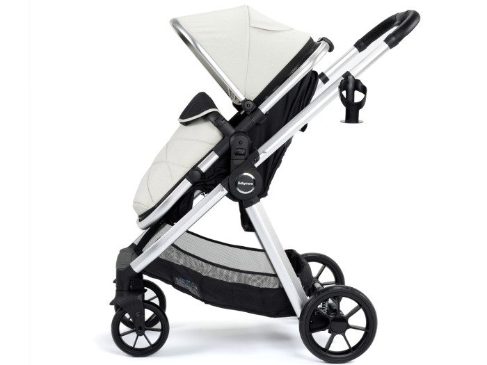 Babymore Mimi Travel System Pecan i-Size Car Seat with ISOFIX Base – Silver