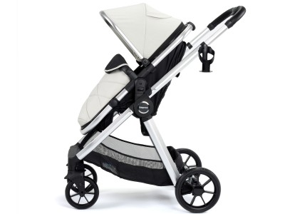 Babymore Mimi Travel System Pecan i-Size Car Seat with ISOFIX Base – Silver