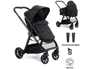 Babymore Mimi 2 in 1 Pram Pushchair - Black