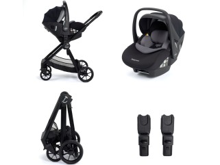 Babymore Mimi Travel System Pecan i-Size Car Seat - Black 2