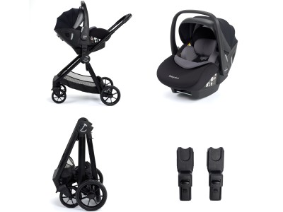 Babymore Mimi Travel System Pecan i-Size Car Seat - Black