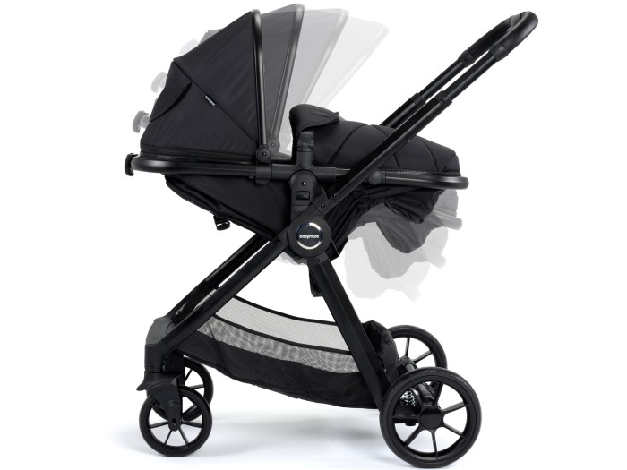 Babymore Mimi Travel System Pecan i-Size Car Seat - Black