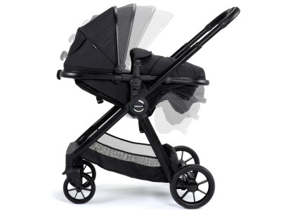 Babymore Mimi Travel System Pecan i-Size Car Seat with ISOFIX - Black